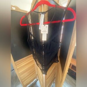 Zara Black Lace Bodysuit